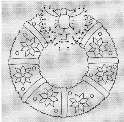 CHRISTMAS WREATH DIY Canvas Base for Painting