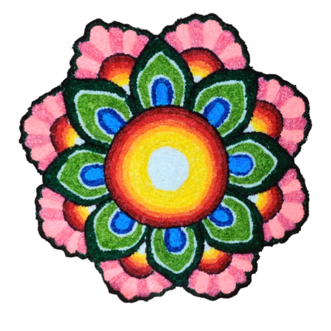 Round Rangoli Mat 3ft