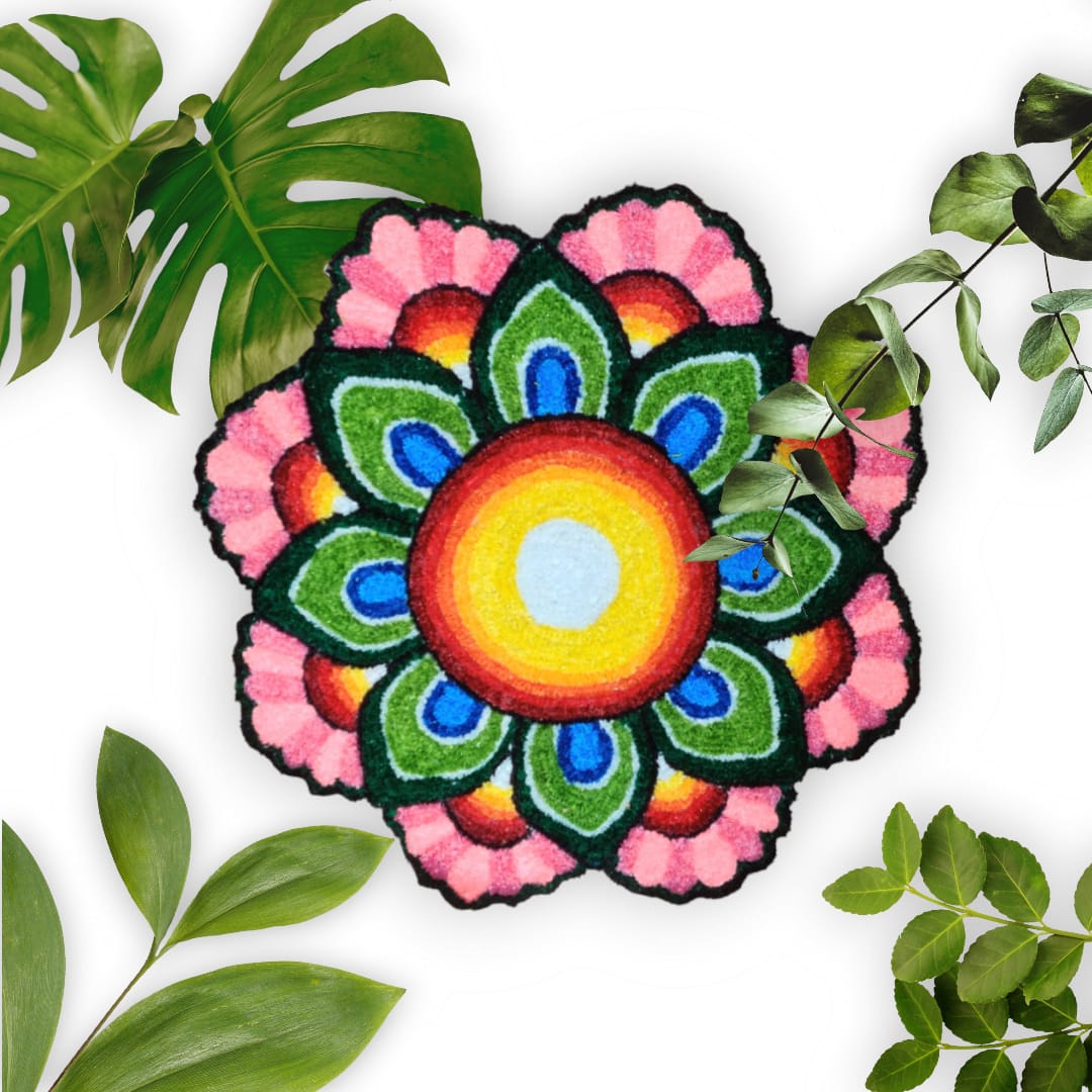 Round Rangoli Mat 3ft