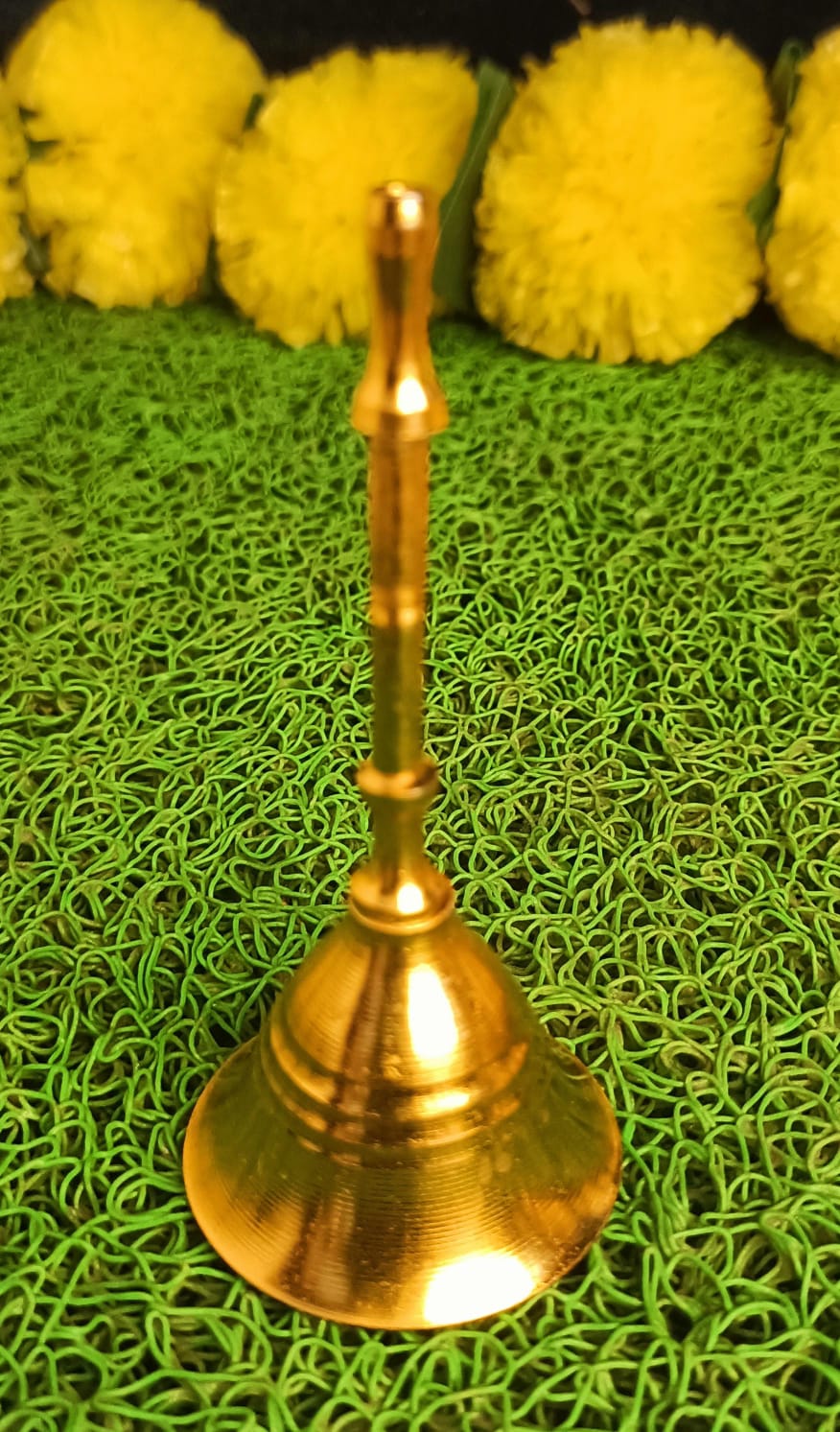 Golden Finish Ganesha Pooja Thali Set