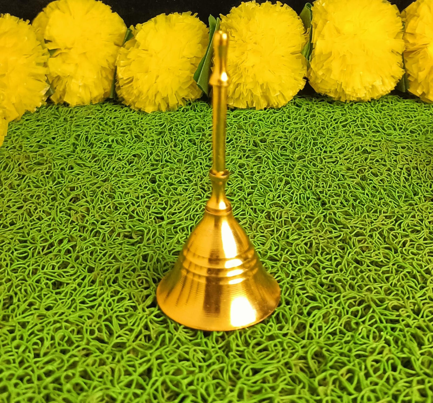 Golden Finish Ganesha Pooja Thali Set