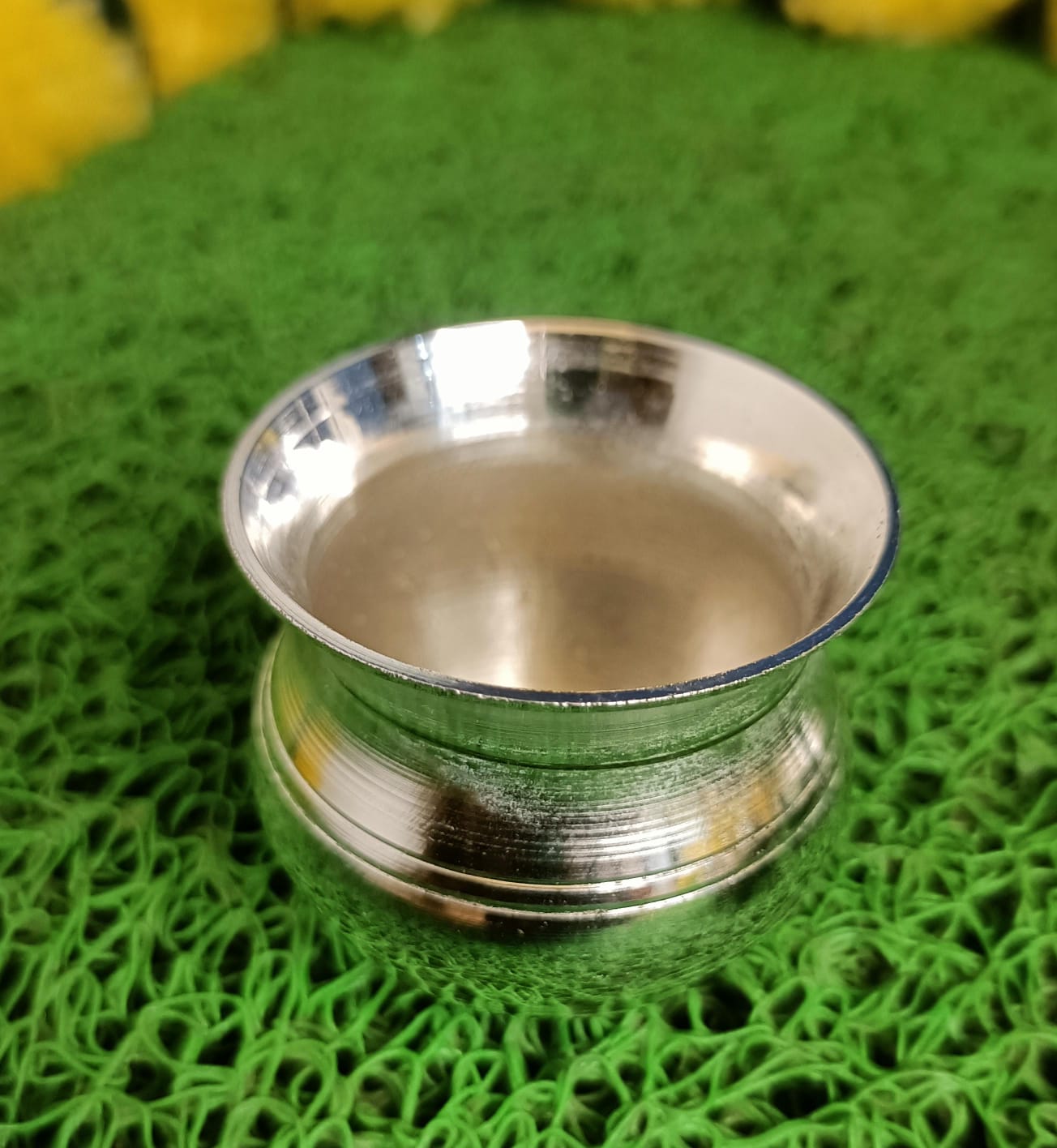 Silver Finish Ganesh Pooja Thali Set
