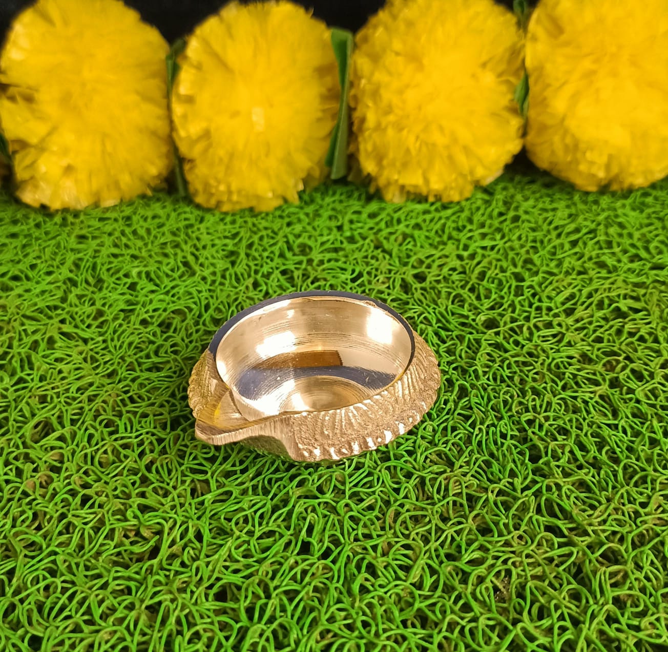 Silver Finish Ganesh Pooja Thali Set