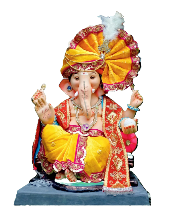 15 Inch Ganpati Idol - Yellow Dhoti