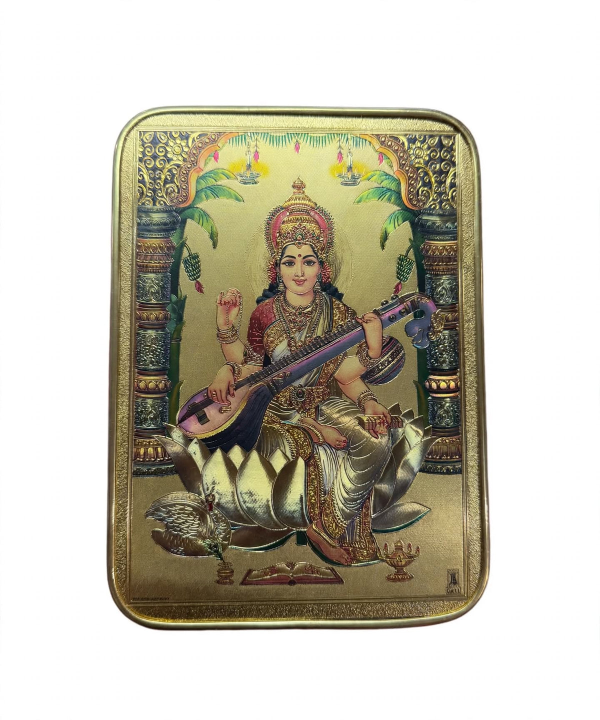 Maa Saraswati on lotus