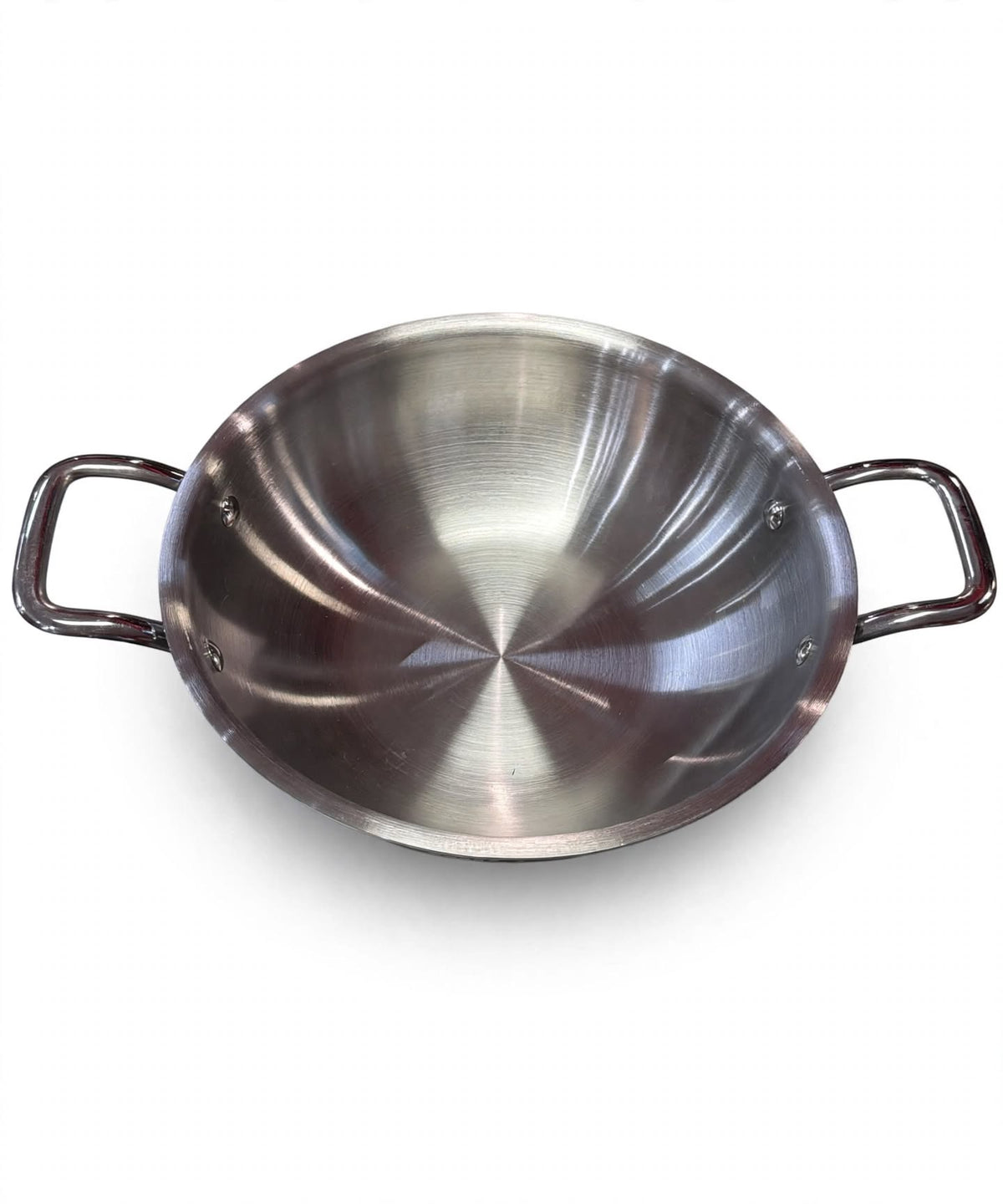 Stainless Steel Kadhai with Handles 26cm