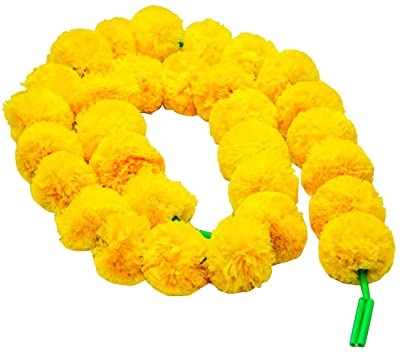 Yellow Marigold Flower Decoration String(Set Of 5 pc)
