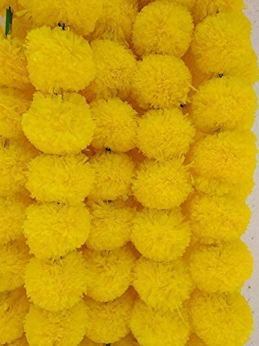 Yellow Marigold Flower Decoration String(Set Of 5 pc)