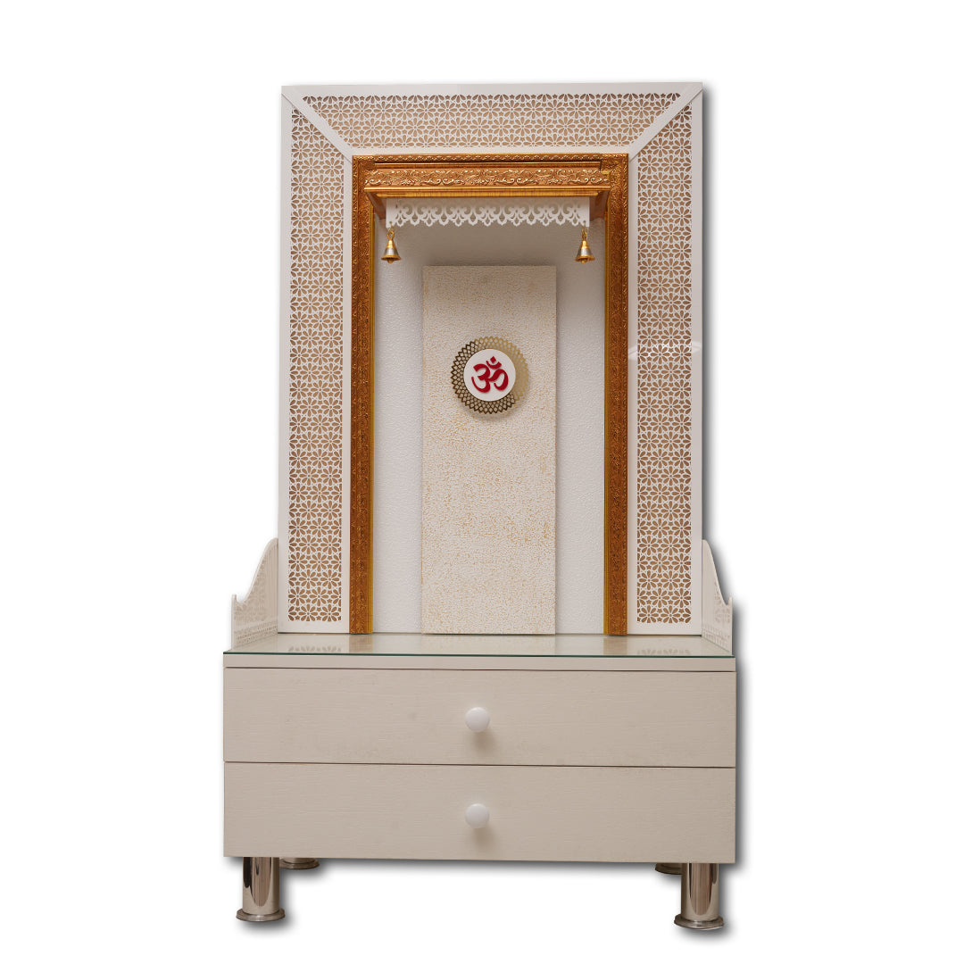 "Elegant Acrylic" Home Temple(Double Drawer)