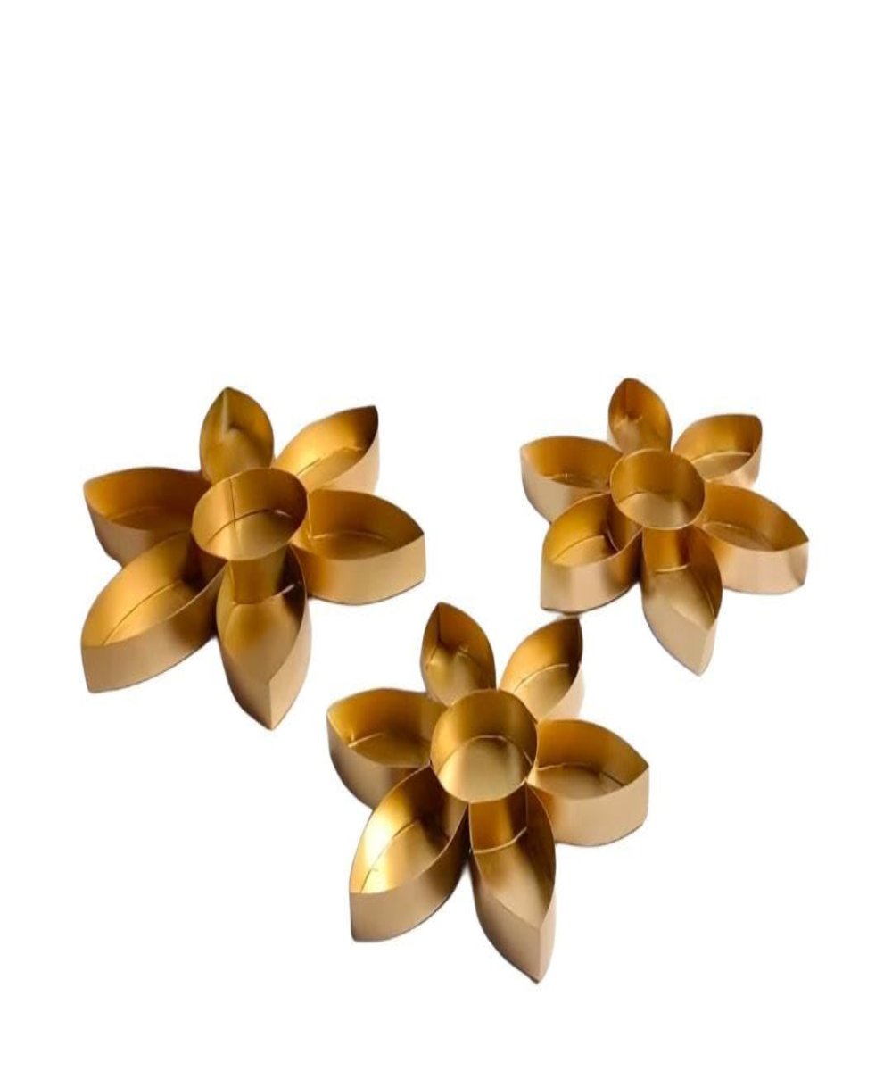 Decorative Flower Shape Bowls/Urli for Diwali/Home/Table Decoration/Gift Item 3 pc