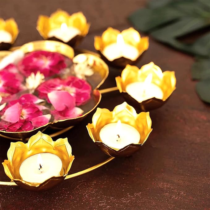 Lotus TeaLight with Lotus Urli