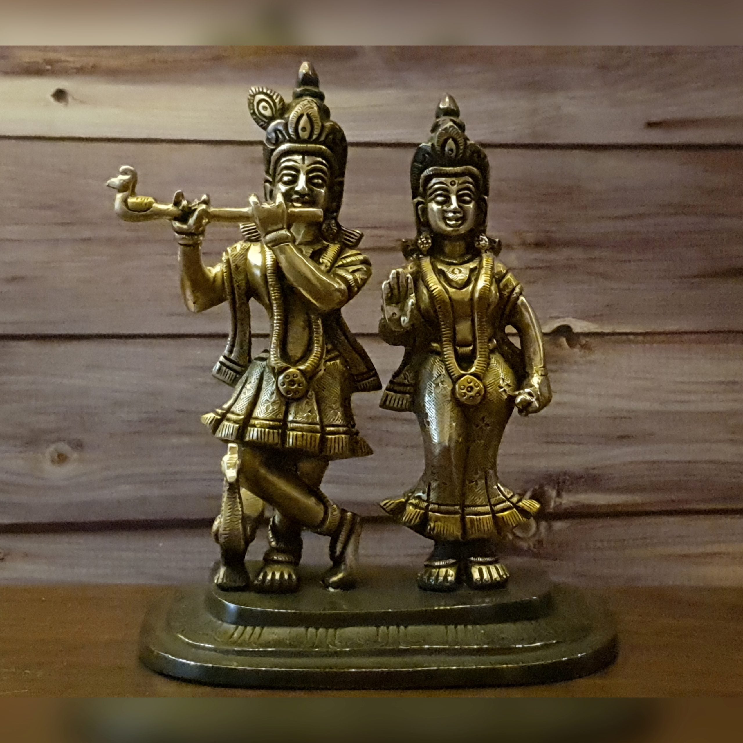 7 Inches Radha and Krishna Swing jhula cheapest Brass Statue, Home Decor Gift, Indian Brass Art, Brass God Idol, Brass Sculpture