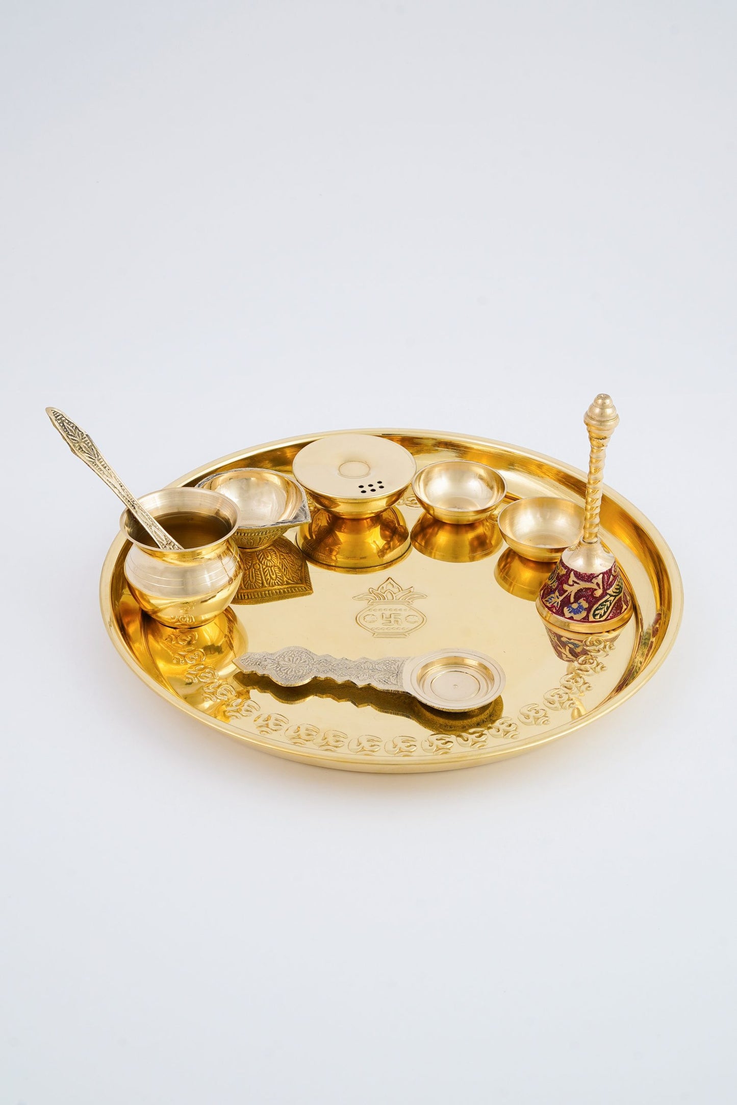 Brass Pooja Thali Set