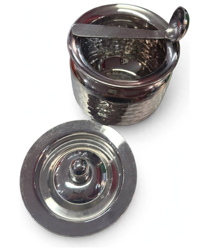 Hammered Stainless Steel GheeLodi / Oil Pot 8cm