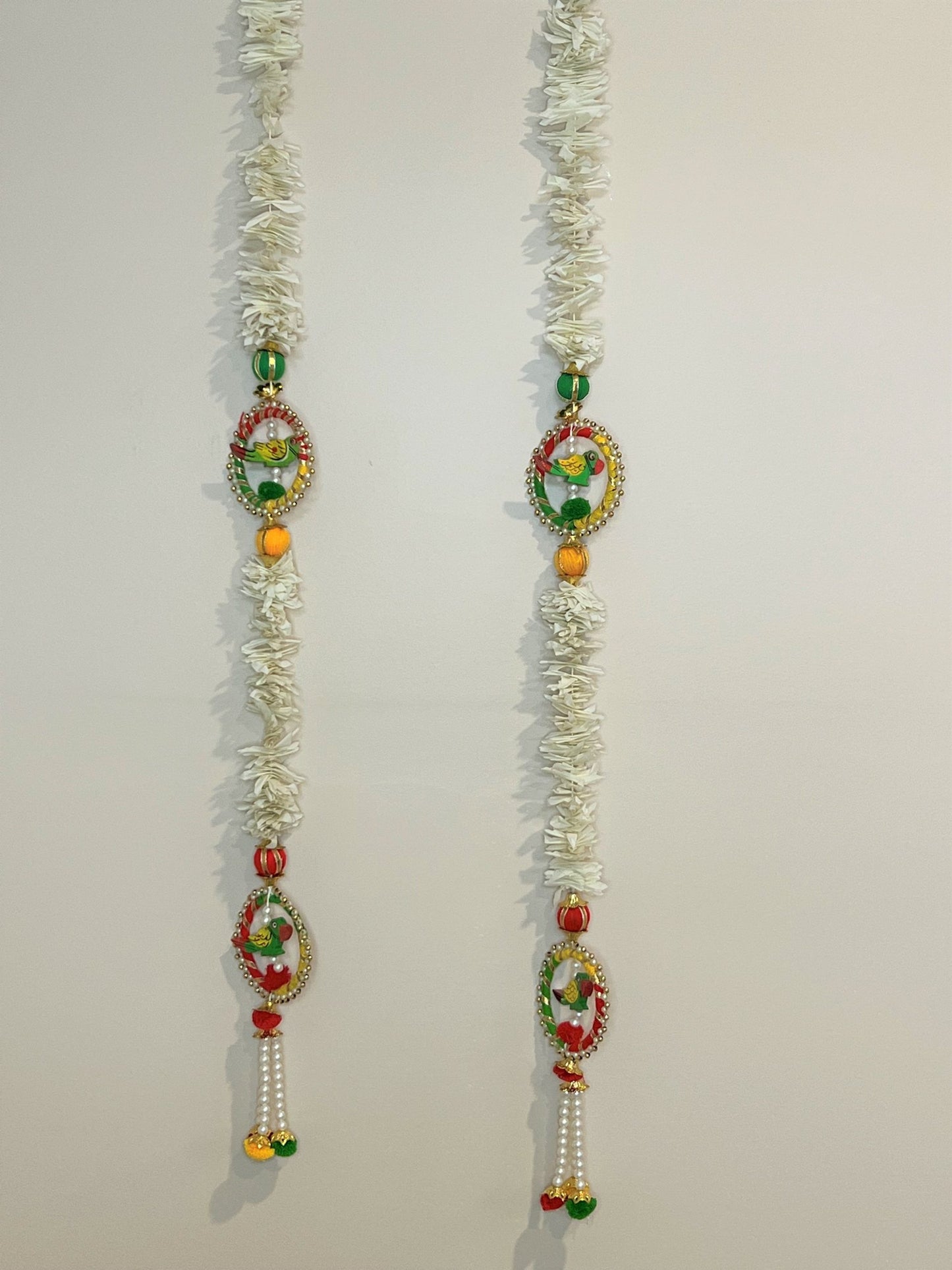 Mogra With Parrot Hanging/latkan Pair