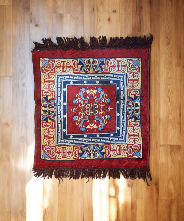 Traditional Pooja Aasan Yoga & Floor Mat – Ethnic Design for Meditation, Prayer & Decor 1Pc