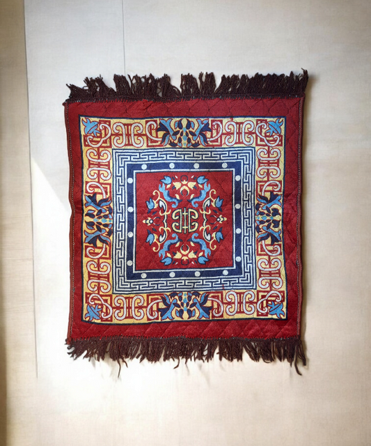 Traditional Pooja Aasan Yoga & Floor Mat – Ethnic Design for Meditation, Prayer & Decor 1Pc