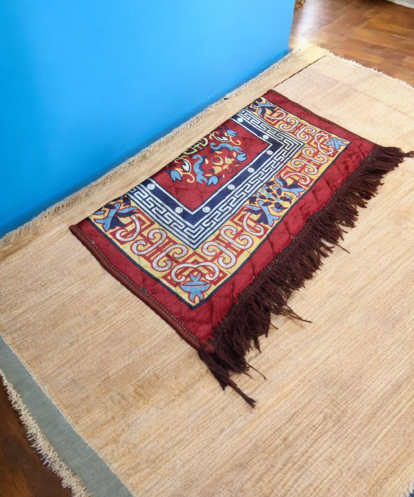 Traditional Pooja Aasan Yoga & Floor Mat – Ethnic Design for Meditation, Prayer & Decor 1Pc