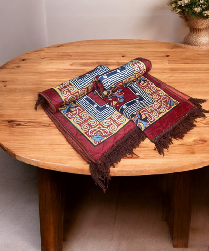Traditional Pooja Aasan Yoga & Floor Mat – Ethnic Design for Meditation, Prayer & Decor 1Pc