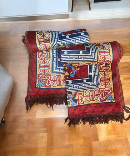 Traditional Pooja Aasan Yoga & Floor Mat – Ethnic Design for Meditation, Prayer & Decor 1Pc