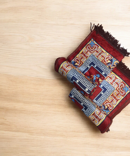 Traditional Pooja Aasan Yoga & Floor Mat – Ethnic Design for Meditation, Prayer & Decor 1Pc