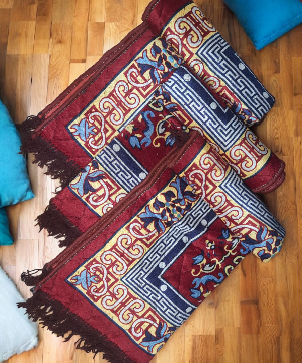 Traditional Pooja Aasan Yoga & Floor Mat – Ethnic Design for Meditation, Prayer & Decor 1Pc