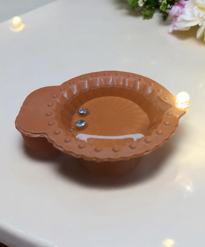 Water Sensor LED Diya – Set of 6 Flameless Diyas for Diwali & Home Decor