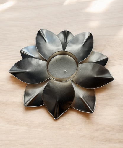 Lotus Candle Holder, Spiritual Offering, Lotus Tealight Holder, Meditation, Ambiance, Bohemian Decor, Copper Lotus Candle Holder