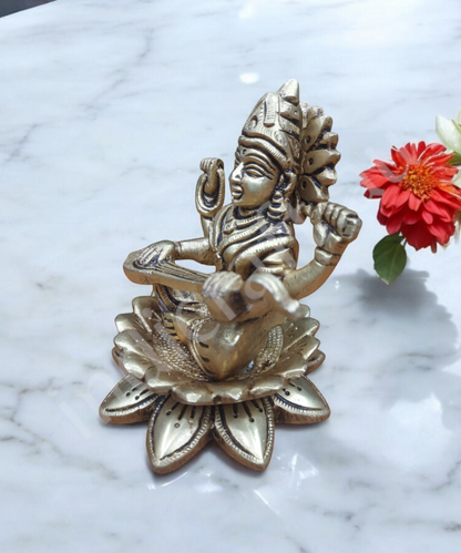 Saraswatiji Brass Statue