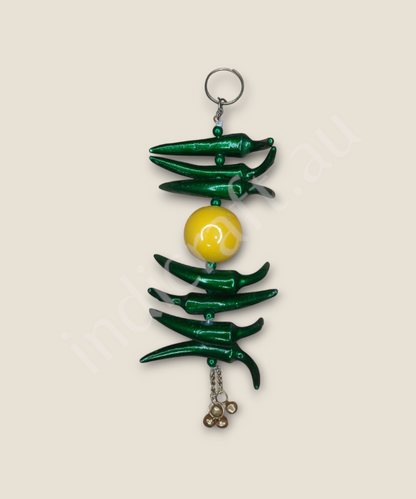 Nimbu Mirchi Wall Hanging, Nazar Battu for Home & Shop Protection