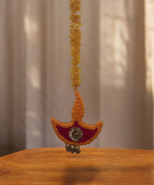 1Pair Handmade Diya Wall Hanging Diwali Decoration