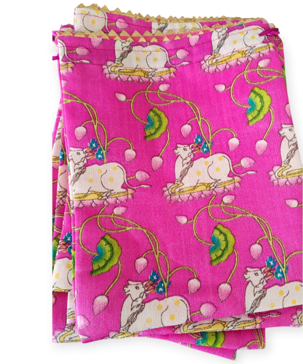 Sacred Kamdhenu Gift Bags / Potli Bags / Pouch