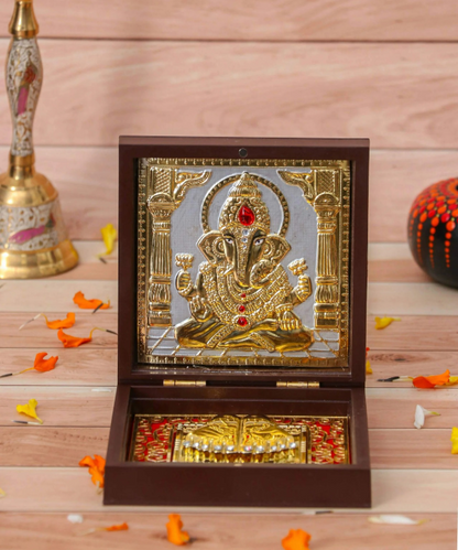 Ganesha/Ganpati ji Charan Paduka in a box