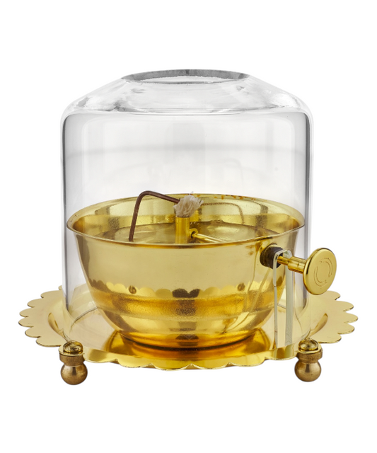 Akhand Jyot Diya With Wick Lifting Screw Lever