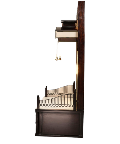"Golden Curve"Pooja Mandir(Double Drawer)