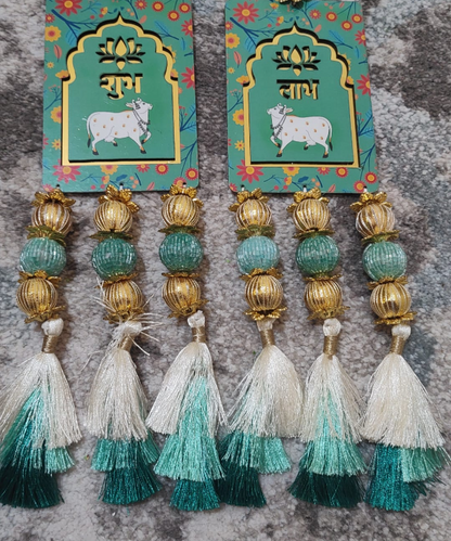 Shubh Labh Hanging Door/Wall Decor with Cow Design