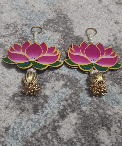 Lotus Hanging Décor with Pearls & Beads