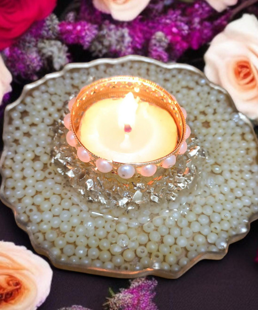 Acrylic Pearl Tealight Holder