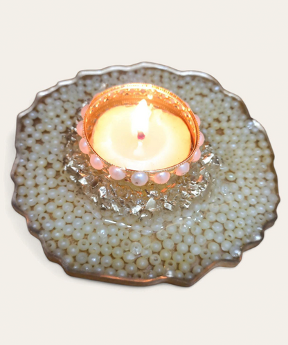 Acrylic Pearl Tealight Holder