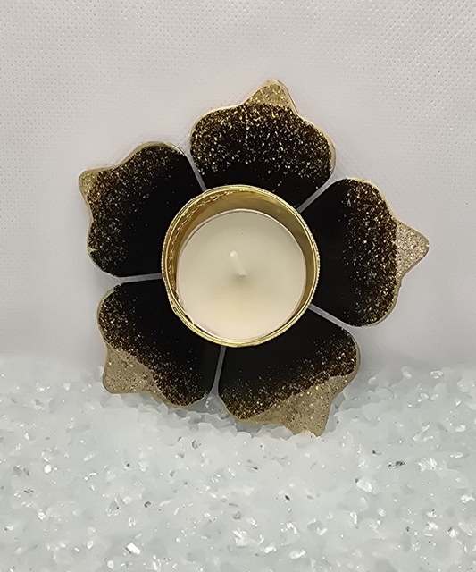 Golden Glow Acrylic Tealight Holder
