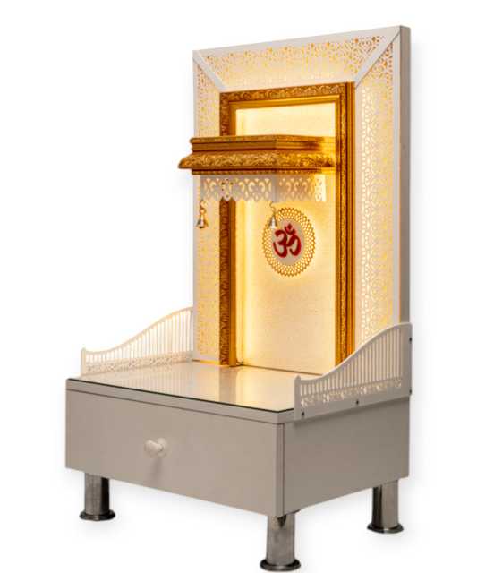 "Elegant Acrylic" Home Temple (Single Drawer)