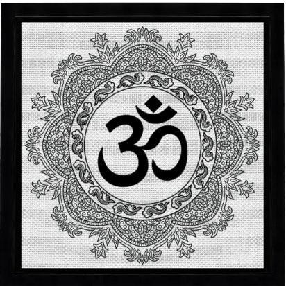 Om Mandala DIY Framed Canvas Base for Painting