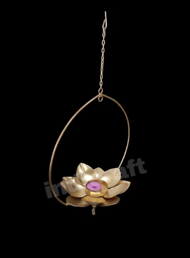 Hanging Lotus Tealight Holder