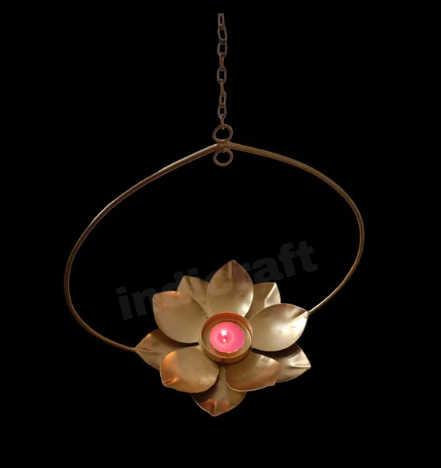 Hanging Lotus Tealight Holder