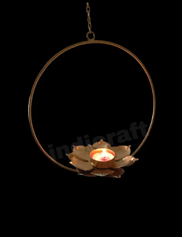 Lotus Shape Hanging Tealight Holder