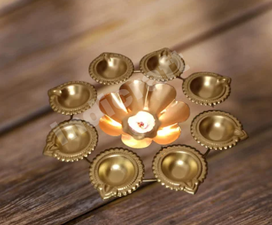 Metal Decorative Urli with TeaLight Holder