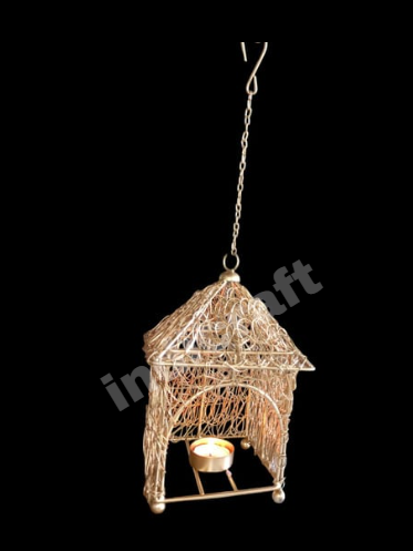 Hanging Bird Cage Nest Tealight Holder