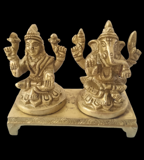 Lakshmi ji and Ganesha ji Statue/Murti (Set)