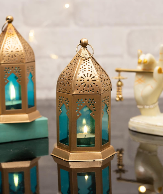 Moroccan Lantern Tealight Pair