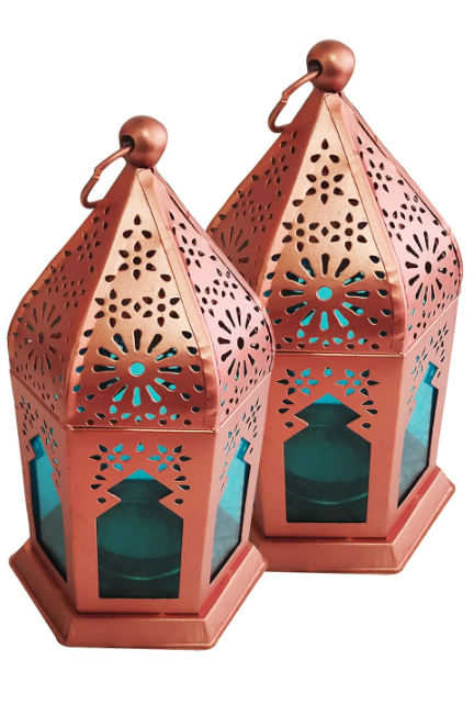 Moroccan Lantern Tealight Pair